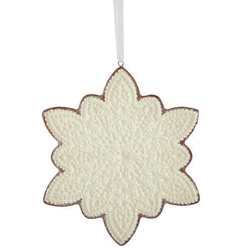 Frosted Gingerbread Ornament, Two Styles to Choose From