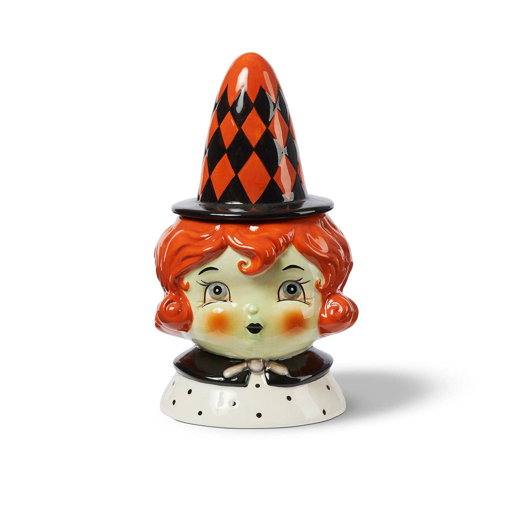 Johanna Parker Carnival Cottage Witch Canister - Red Hair
