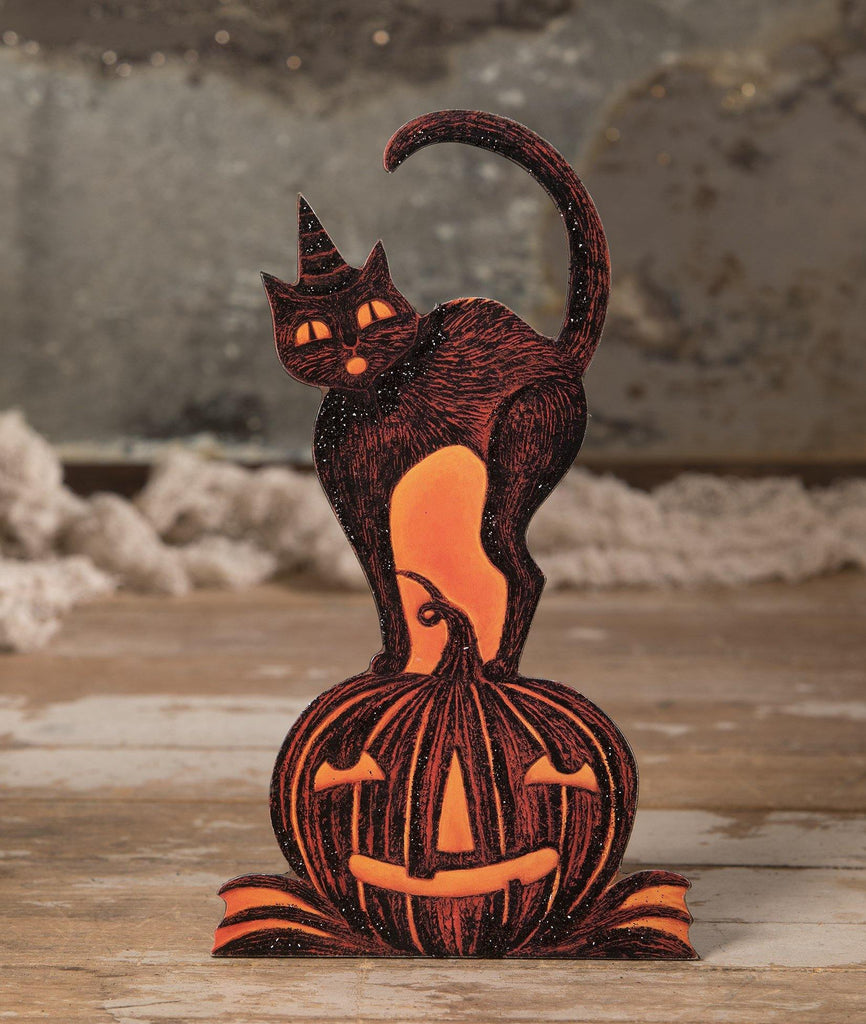 Jack O on Jack-o-Lantern Dummy Board - Johanna Parker for Bethany Lowe Designs - The Curated Squirrel