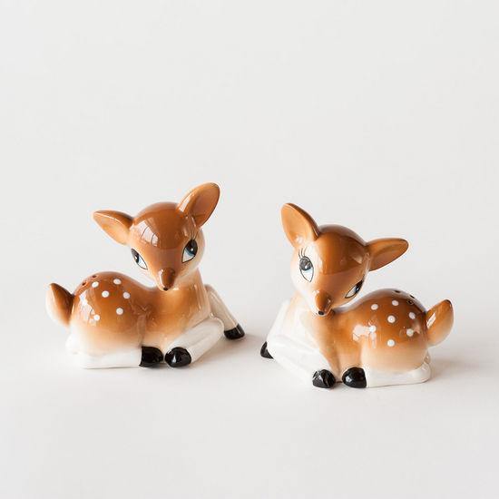 Retro Christmas Deer Salt and Pepper Shakers - The Curated Squirrel