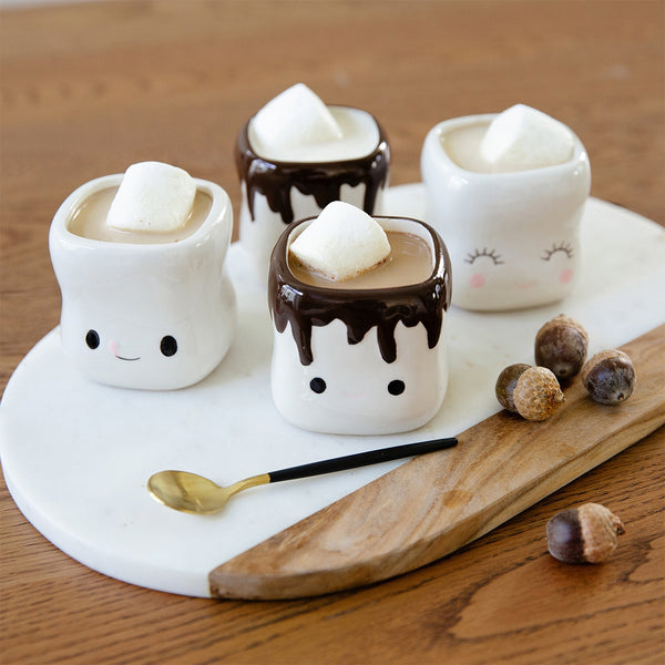 AVAFORT Marshmallow Shaped Hot Chocolate Mugs