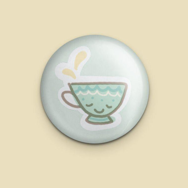 Tea Cup Pin - The Curated Squirrel