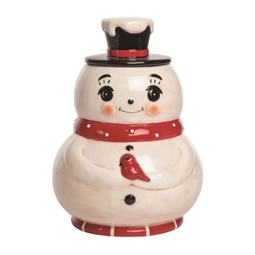 Sweet Snowman Cookie Jar - Johanna Parker Designs