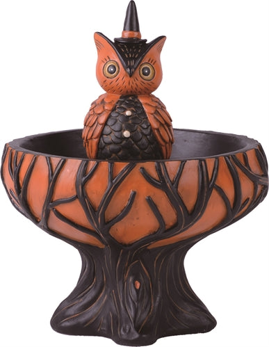 Resin Tree Owl Treat Stand - Johanna Parker